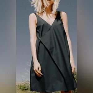 Aday Over In One Wrap Dress Black Medium EUC